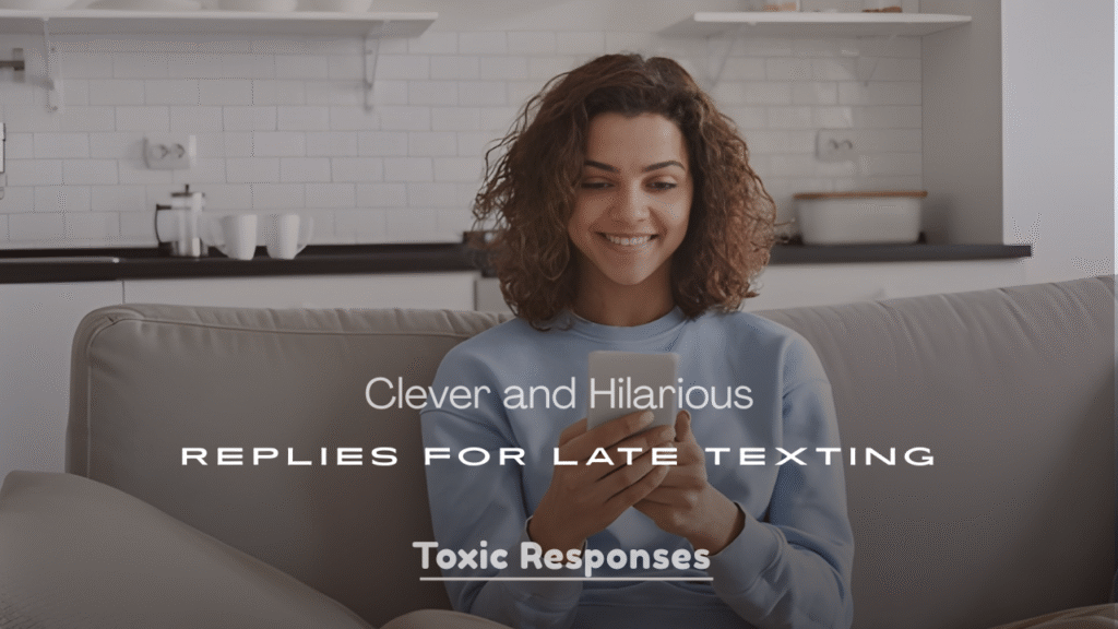 Clever and Hilarious Replies for Late Texting