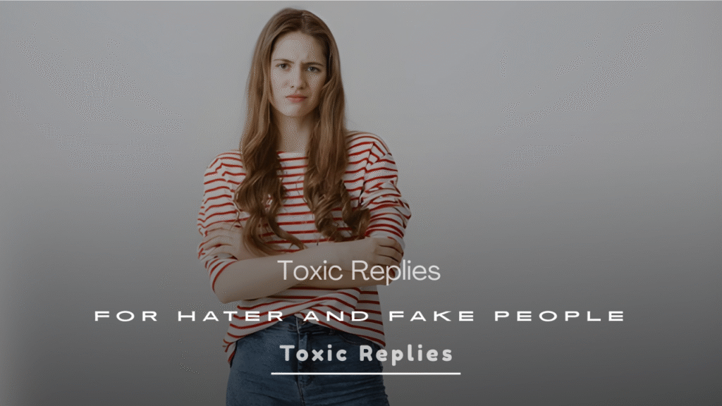 Toxic Replies for Haters and Fake People