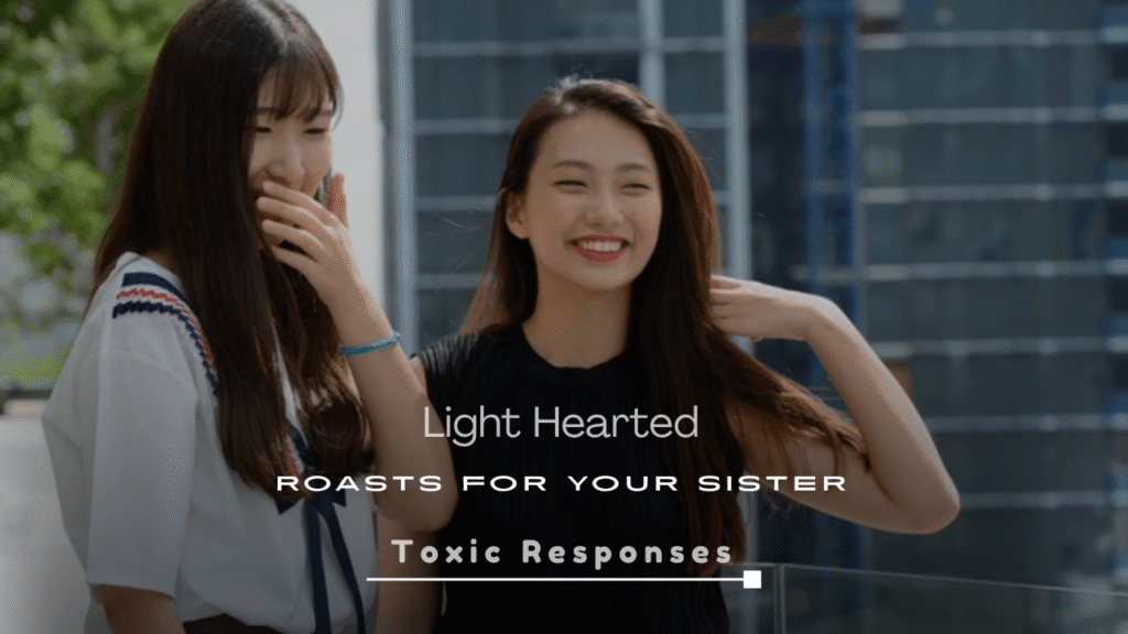 250+ Light Hearted Roasts for Your Sister