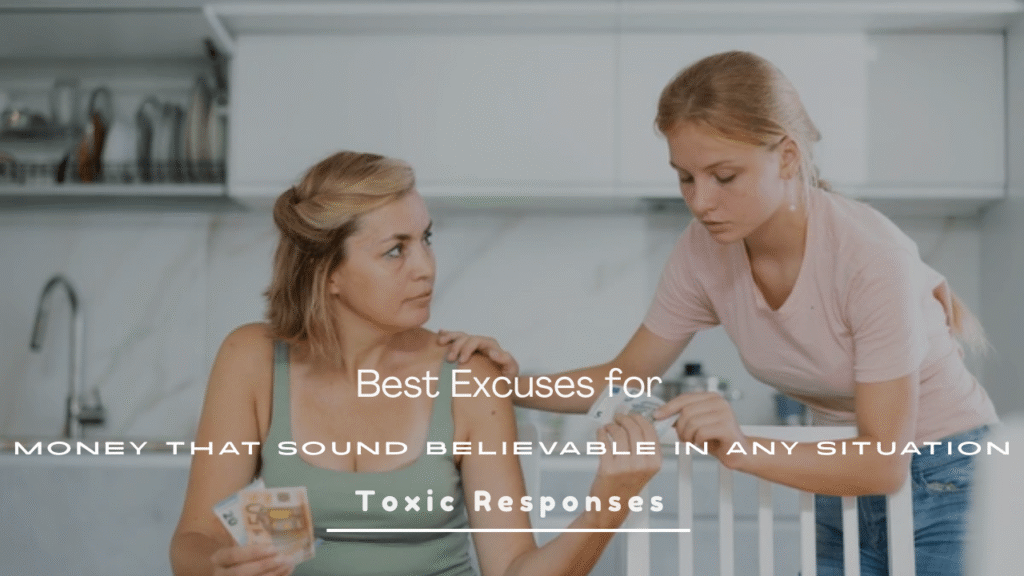 Excuses for Money